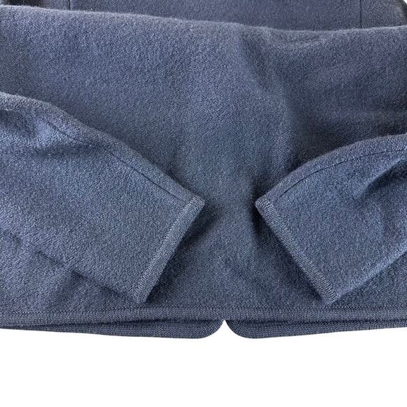 Vintage L.L.Bean 100% Wool Button Front Jacket Women’s Large Navy Blue Heritage - Picture 10 of 10